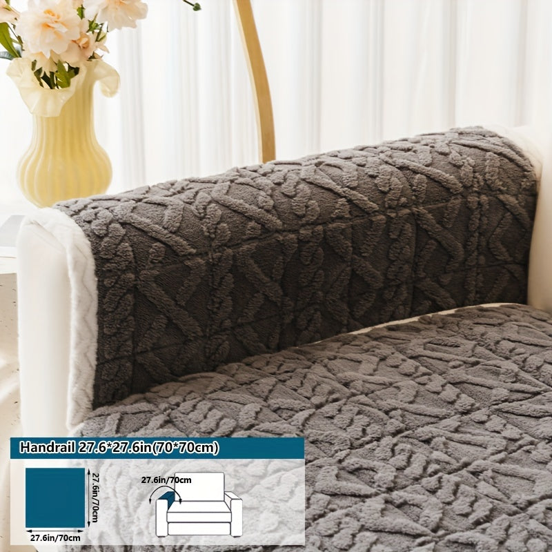 Bosimi Machine Washable Sofa Cover Plush Padded & Non-Slip