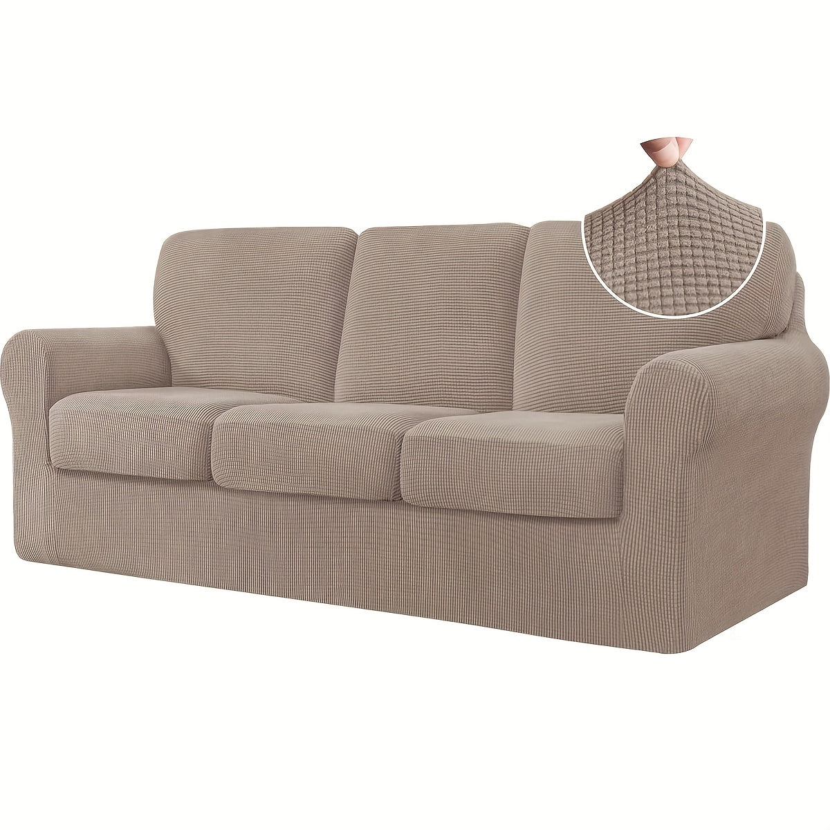 Elastic Sofa Cover Set – Soft 2/3/4PCS Slipcovers for Living Room, Office