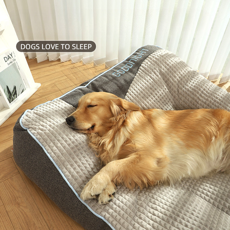 Luxurious Plush Pet Sofa Bed for Medium-Large Dogs & Cats – Non-Slip, All-Season Comfort