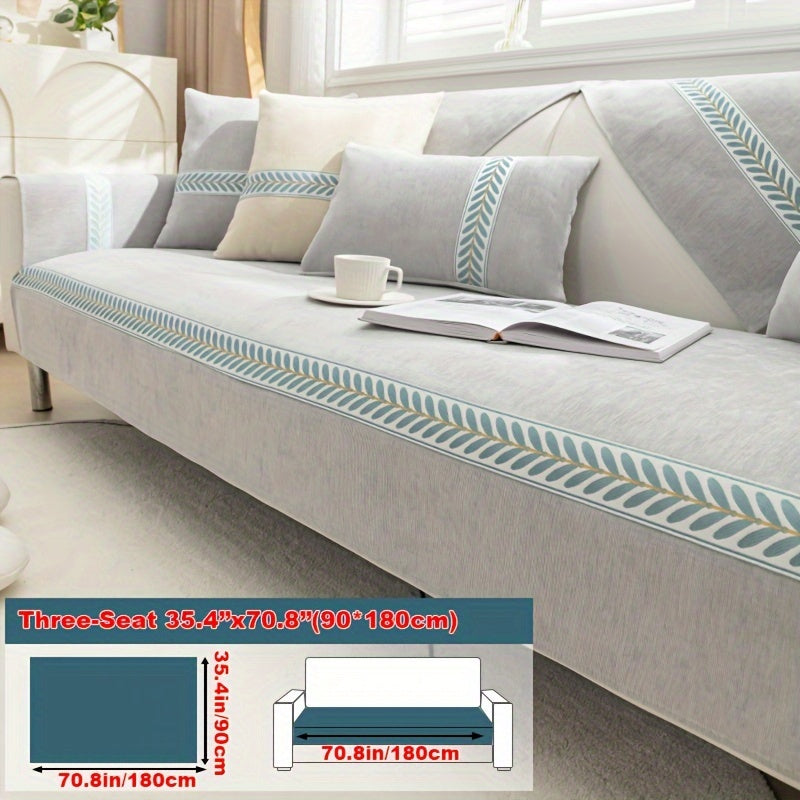 Chenille Sofa Cover – Pet-Friendly Slipcover for 1–4 Seaters, Anti-Slip, Washable