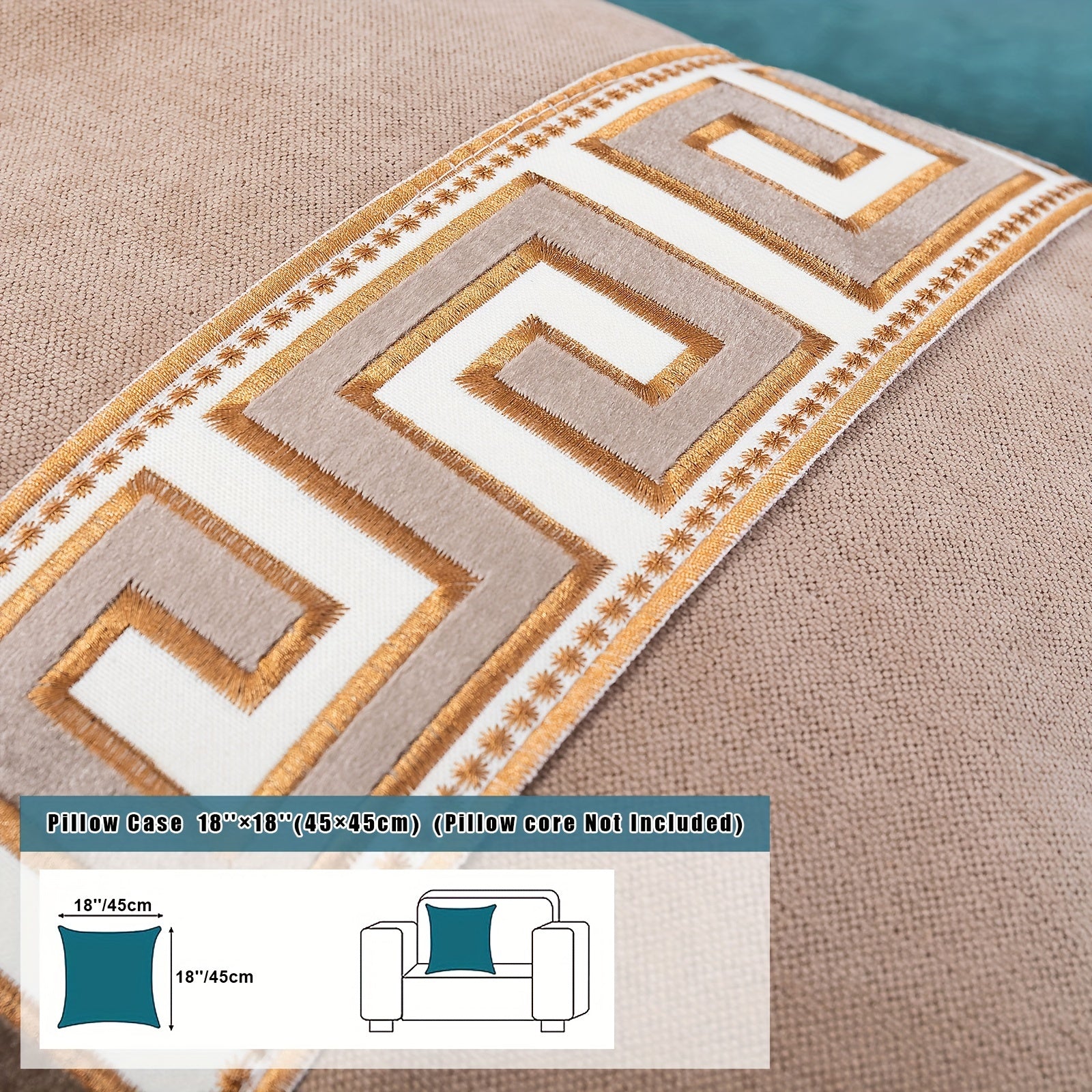 European Light Luxury Sofa Cover Cushion Nordic Snowy Design