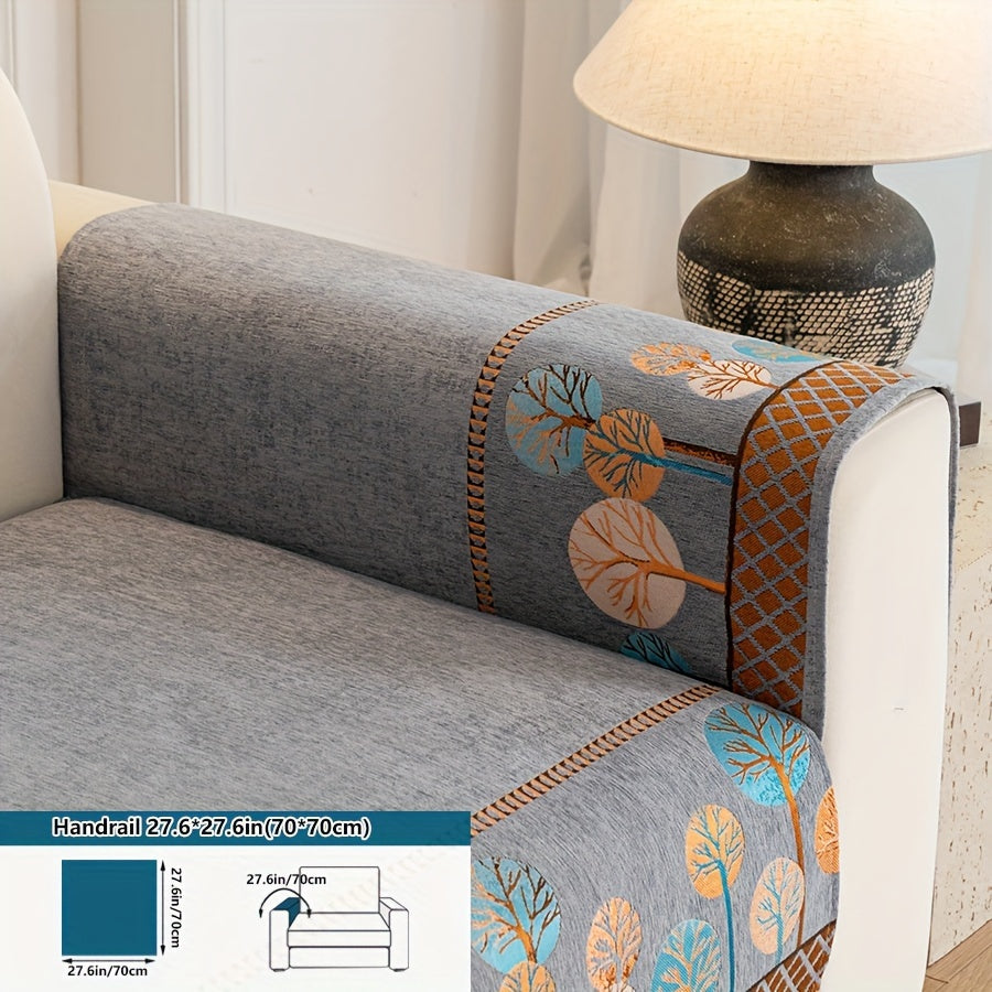 Luxurious Bohemian Chenille Sofa Cover – Non-Slip, Pet-Friendly, Washable