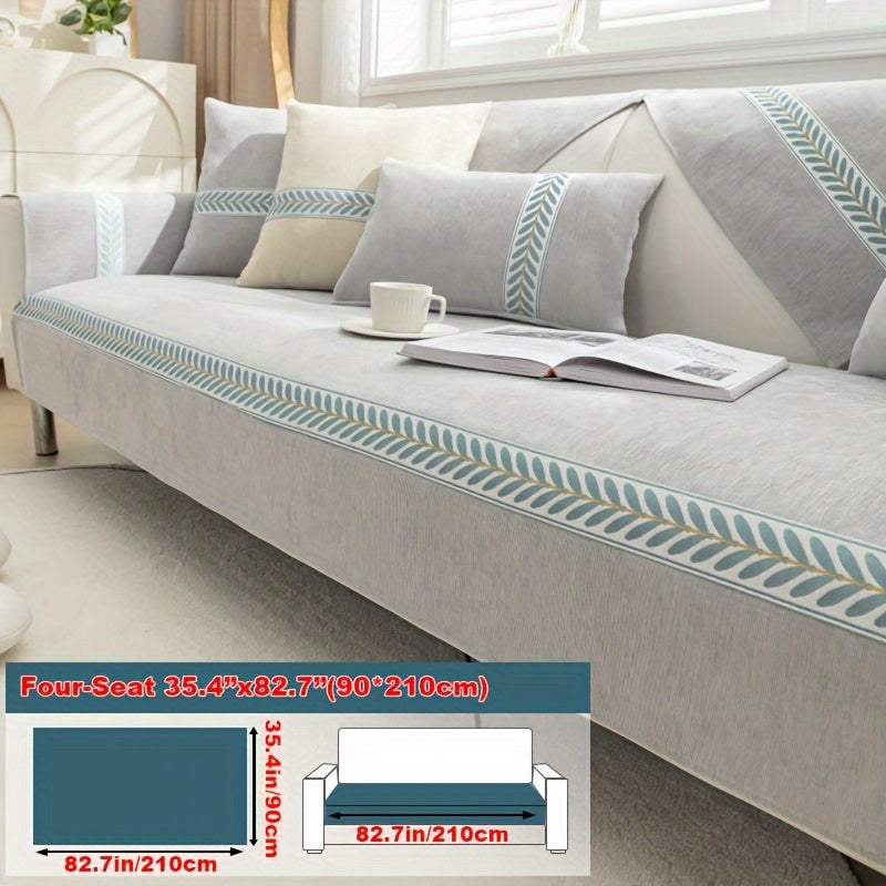Chenille Sofa Cover – Pet-Friendly Slipcover for 1–4 Seaters, Anti-Slip, Washable