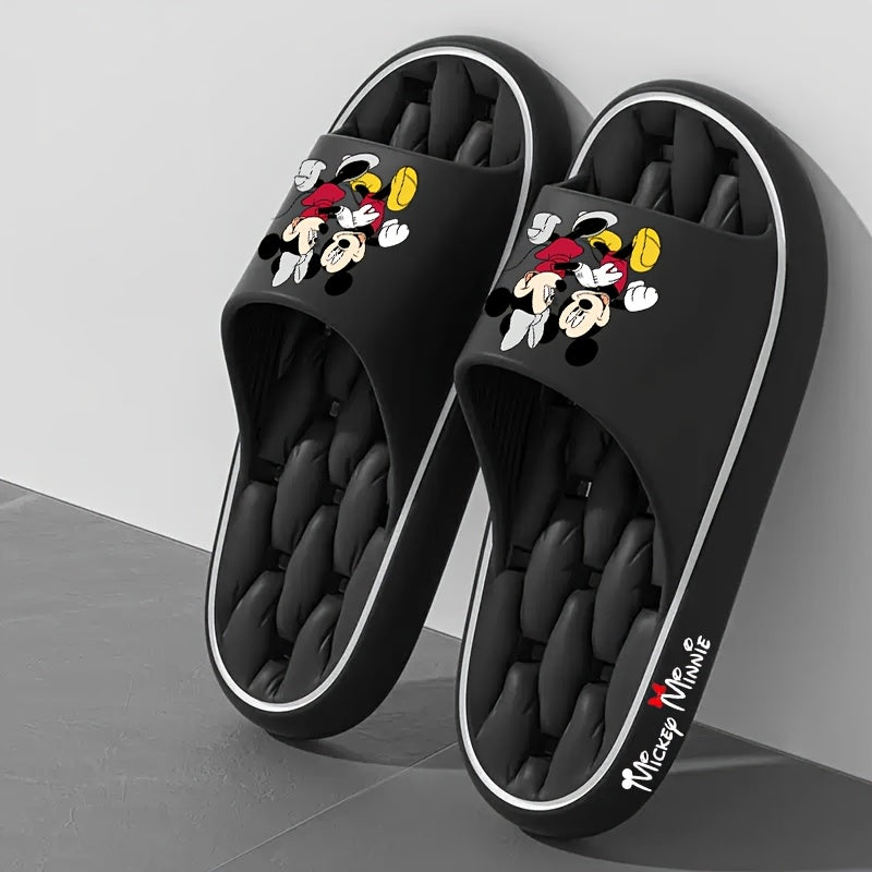 DISNEY Mickey & Minnie Mouse EVA Slippers – Unisex Non-Slip Indoor Outdoor