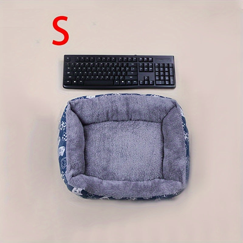 Cozy Plush Dog Nest Bed – Warm Thick Pad for Medium Dogs & Small Breeds