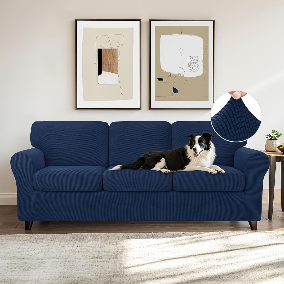 Elastic Sofa Cover Set – Soft 2/3/4PCS Slipcovers for Living Room, Office