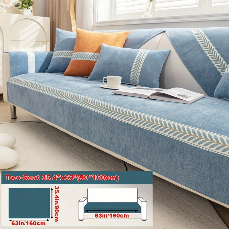 Chenille Sofa Cover – Pet-Friendly Slipcover for 1–4 Seaters, Anti-Slip, Washable