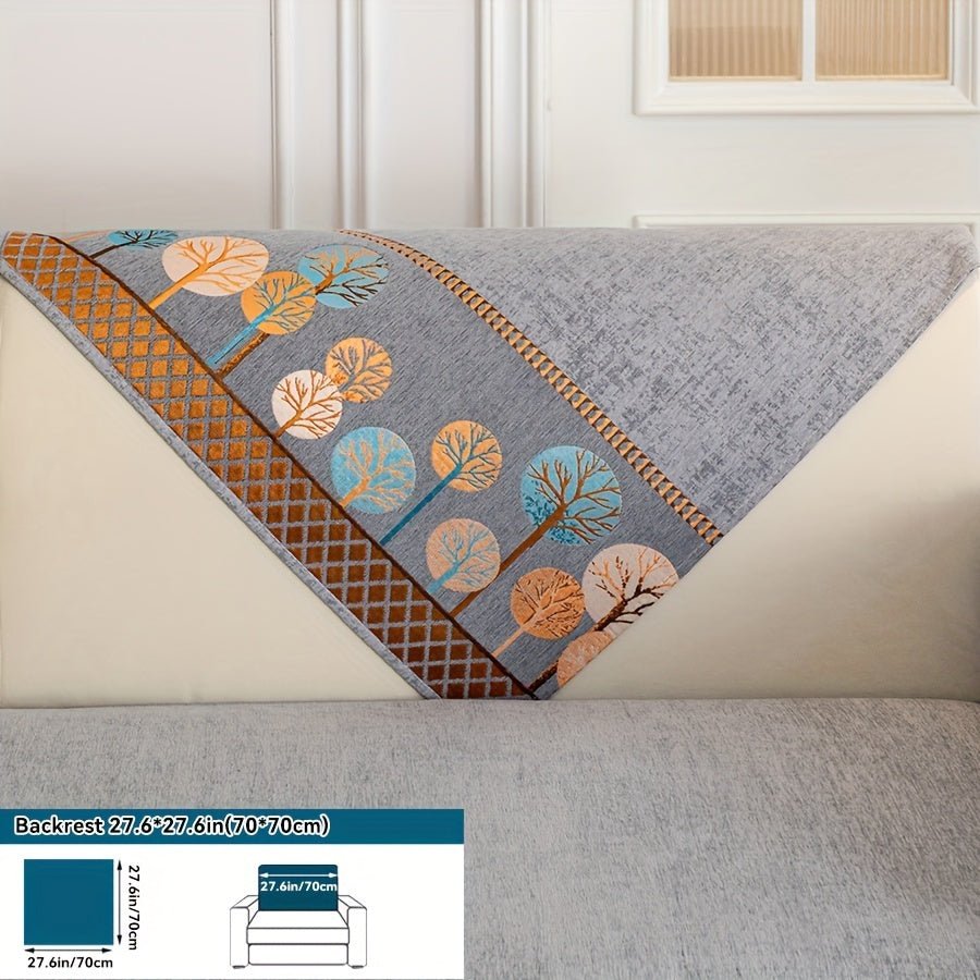 Luxurious Bohemian Chenille Sofa Cover – Non-Slip, Pet-Friendly, Washable