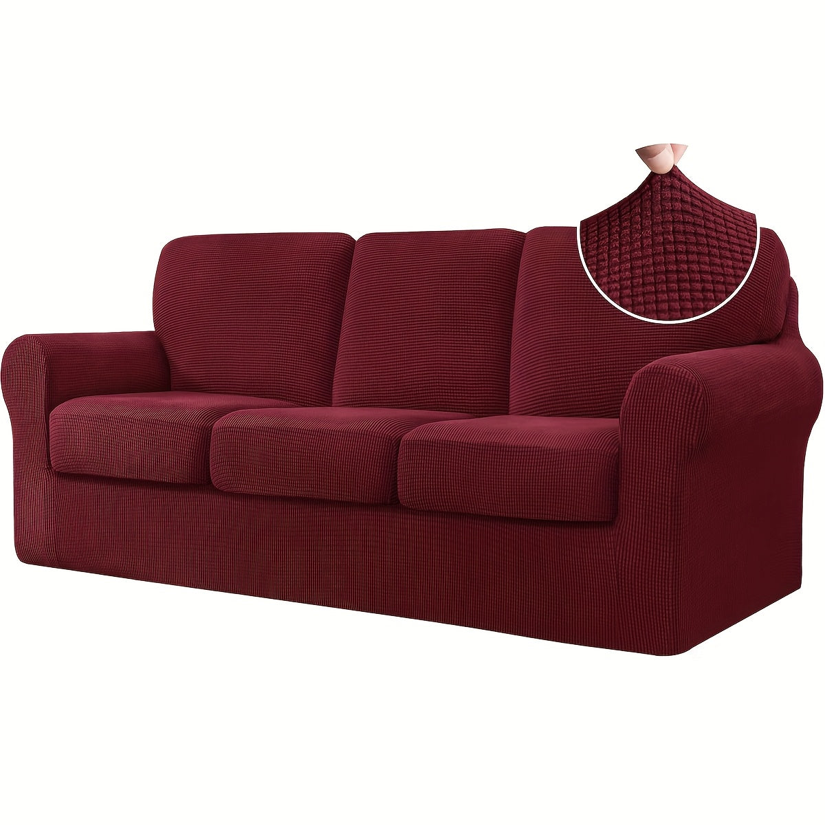Elastic Sofa Cover Set – Soft 2/3/4PCS Slipcovers for Living Room, Office