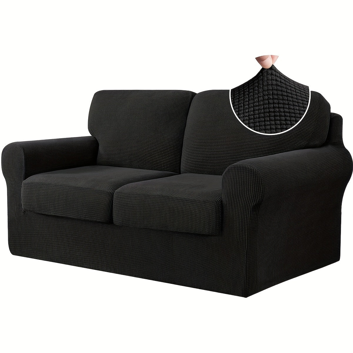 Elastic Sofa Cover Set – Soft 2/3/4PCS Slipcovers for Living Room, Office