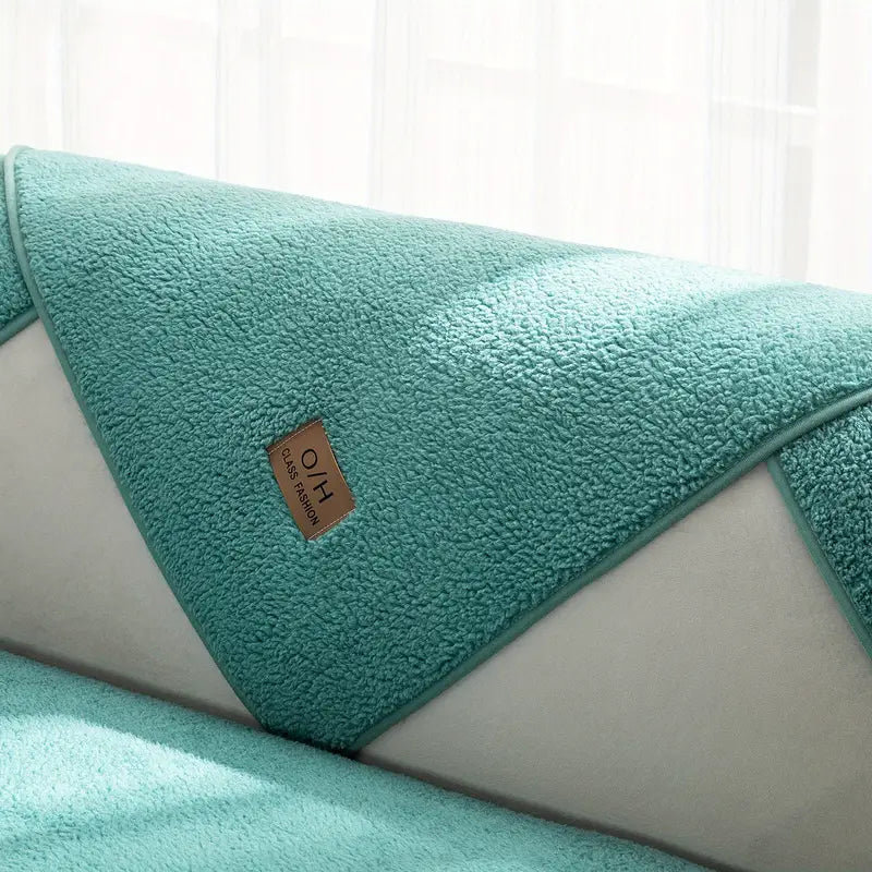 Cozy & Durable Sherpa Fleece Sofa Cover