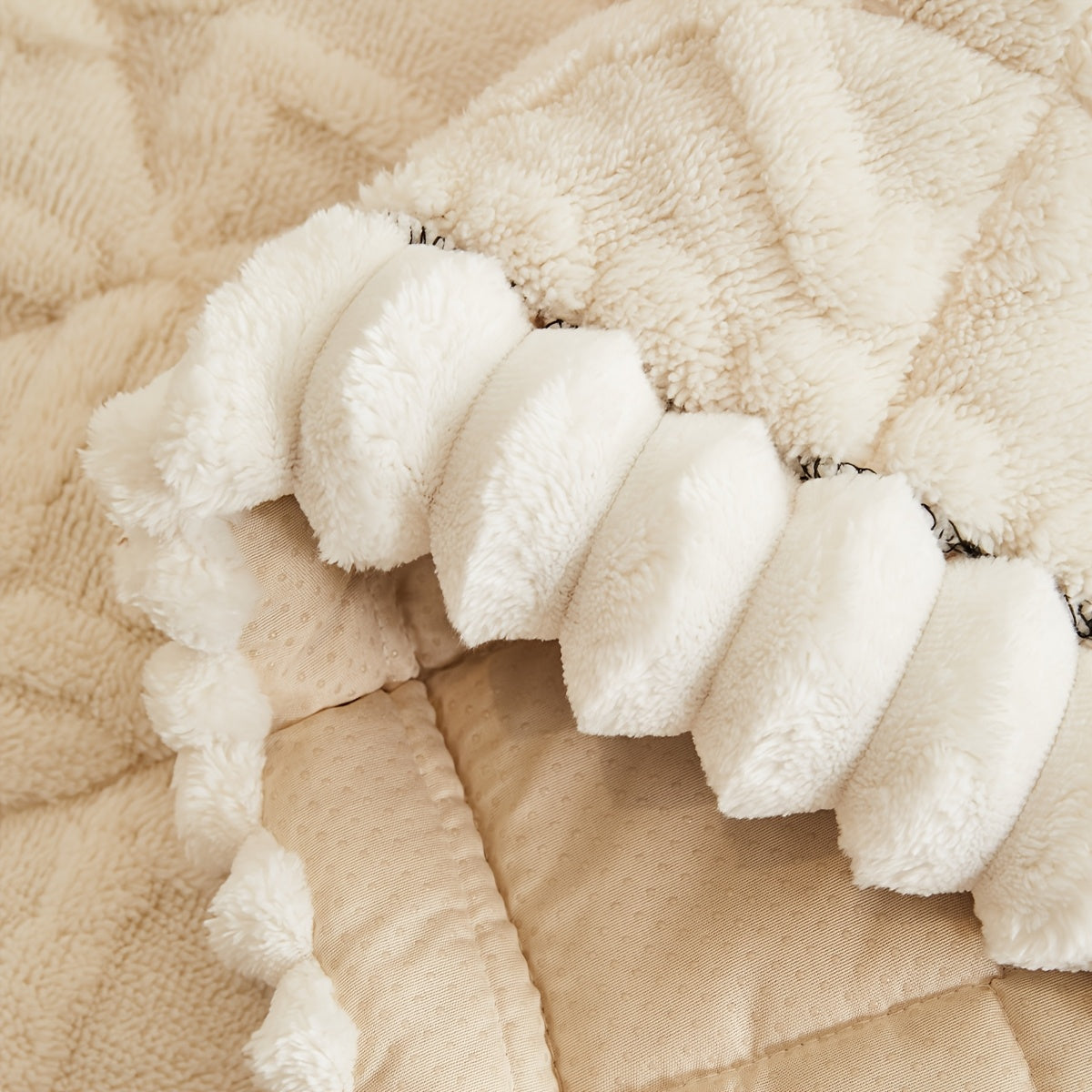 Soft Quilted Sofa Cushion – Thick Polyester, Warm for Autumn & Winter, 2–4 Seater