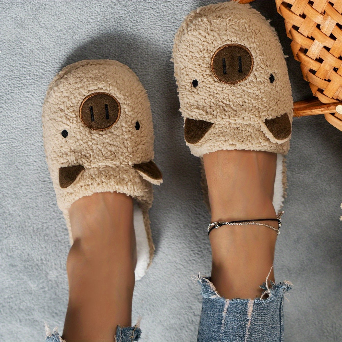 Women’s Winter Faux Furry Slippers 2025 – Indoor Home Warm House Shoes