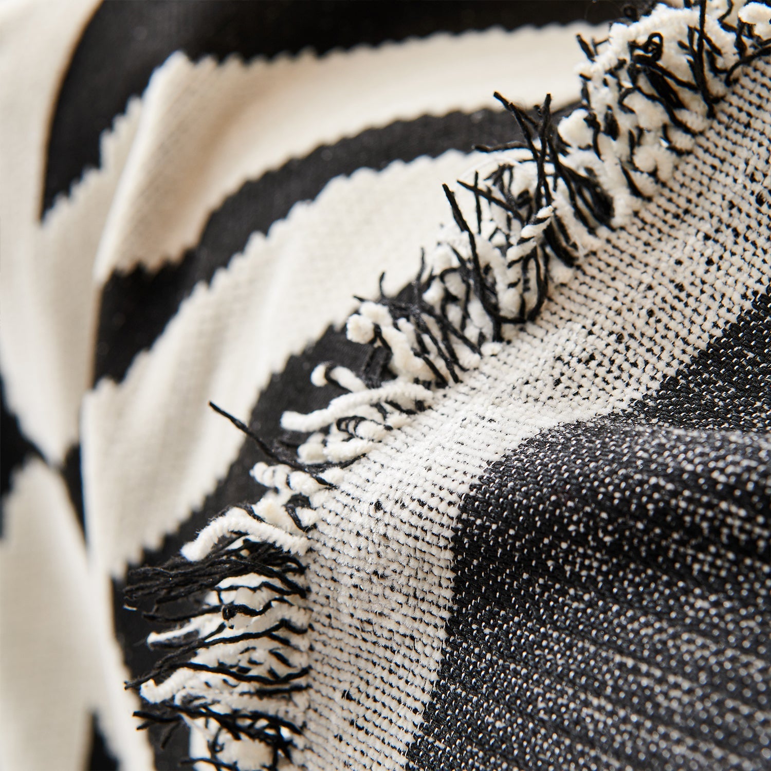 Geometric Boho Chenille Fabric Blanket Sofa Cover