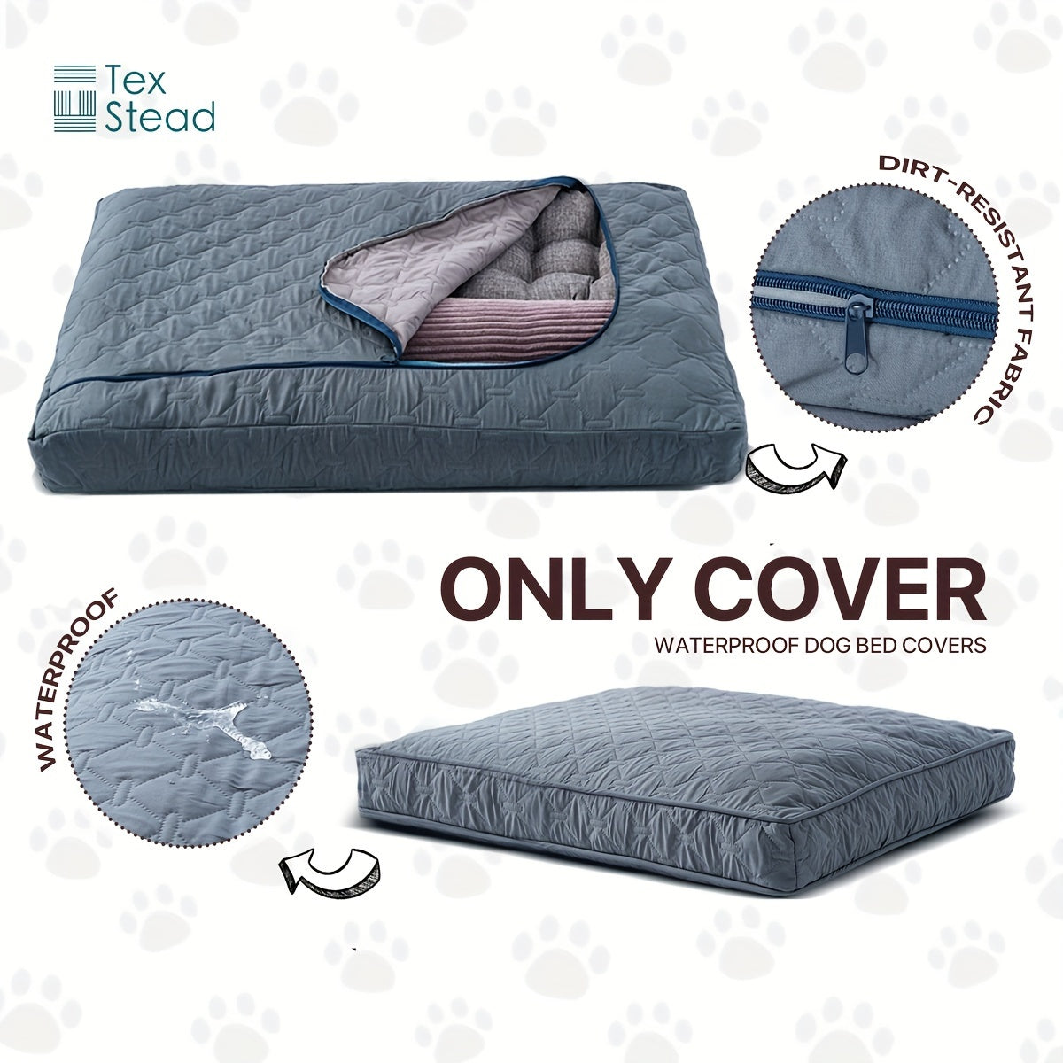 Dog Bed Protector Removable, Washable, Anti-Leak Paw Cover