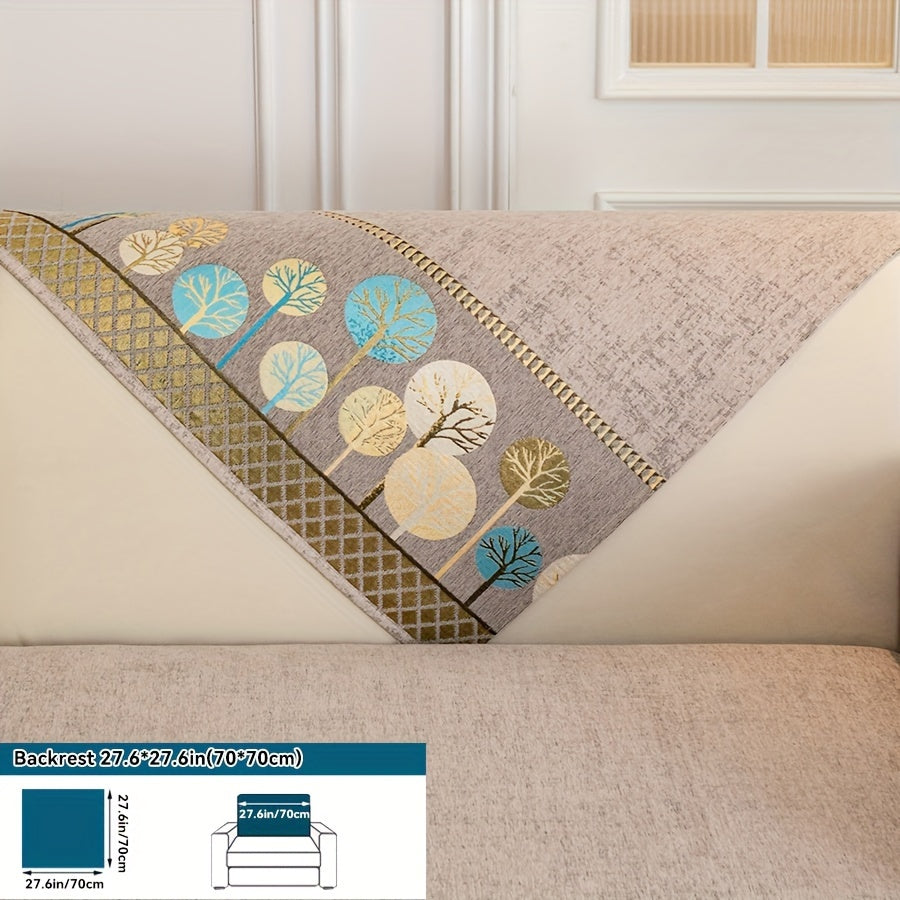 Luxurious Bohemian Chenille Sofa Cover – Non-Slip, Pet-Friendly, Washable