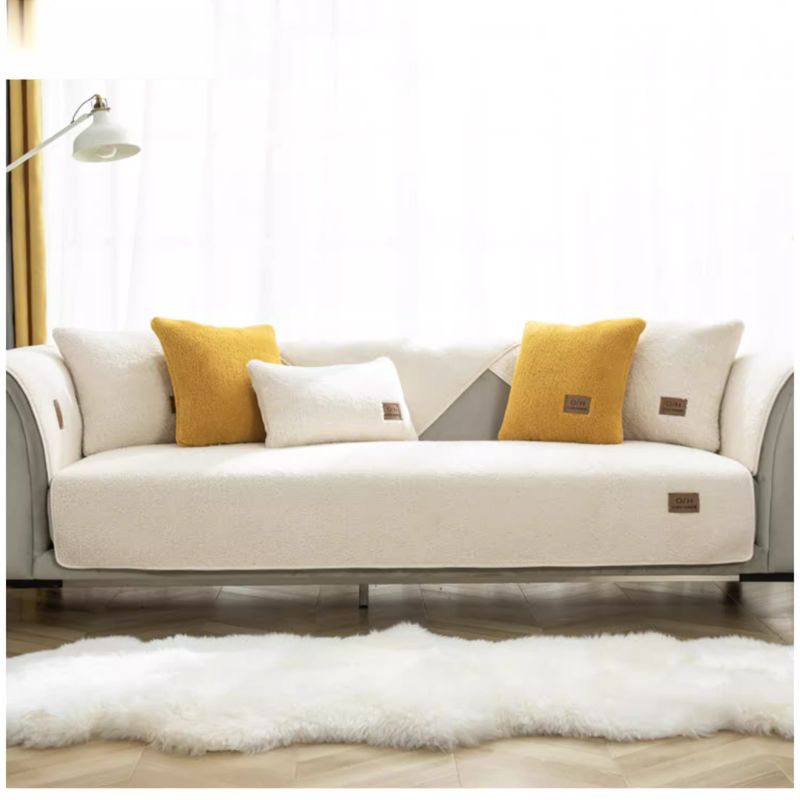 Cozy & Durable Sherpa Fleece Sofa Cover