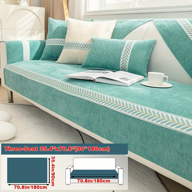 Chenille Sofa Cover – Pet-Friendly Slipcover for 1–4 Seaters, Anti-Slip, Washable