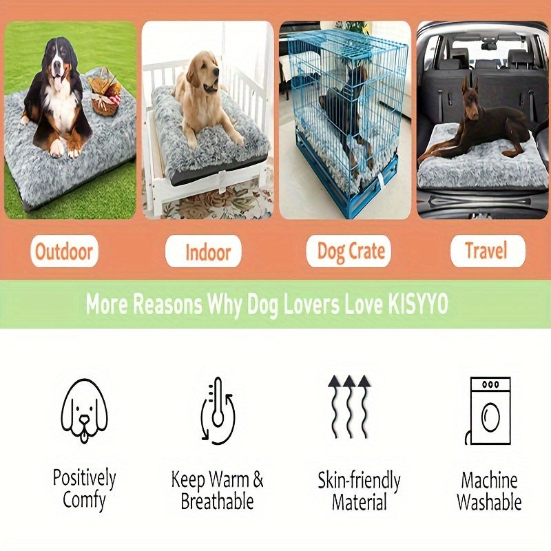 Orthopedic Dog Bed for Medium & Large Dogs – Plush, Pressure-Relieving Comfort