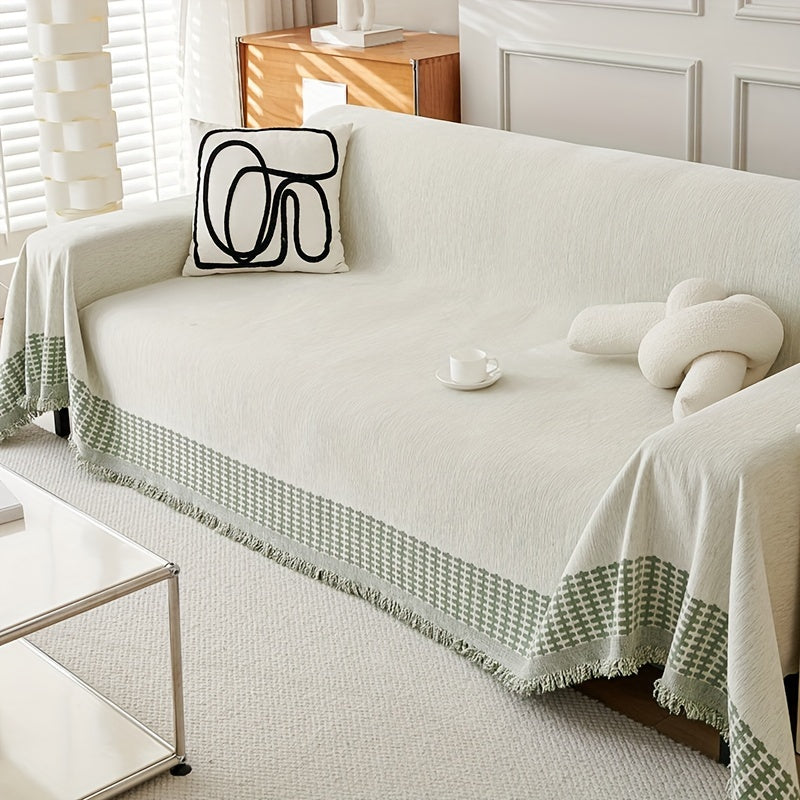 Non-Slip Pet-Friendly Sofa Cover – All-Season Couch Protector, Washable
