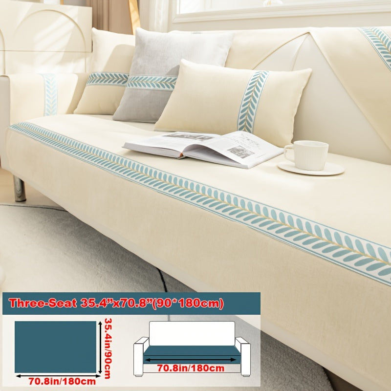 Chenille Sofa Cover – Pet-Friendly Slipcover for 1–4 Seaters, Anti-Slip, Washable