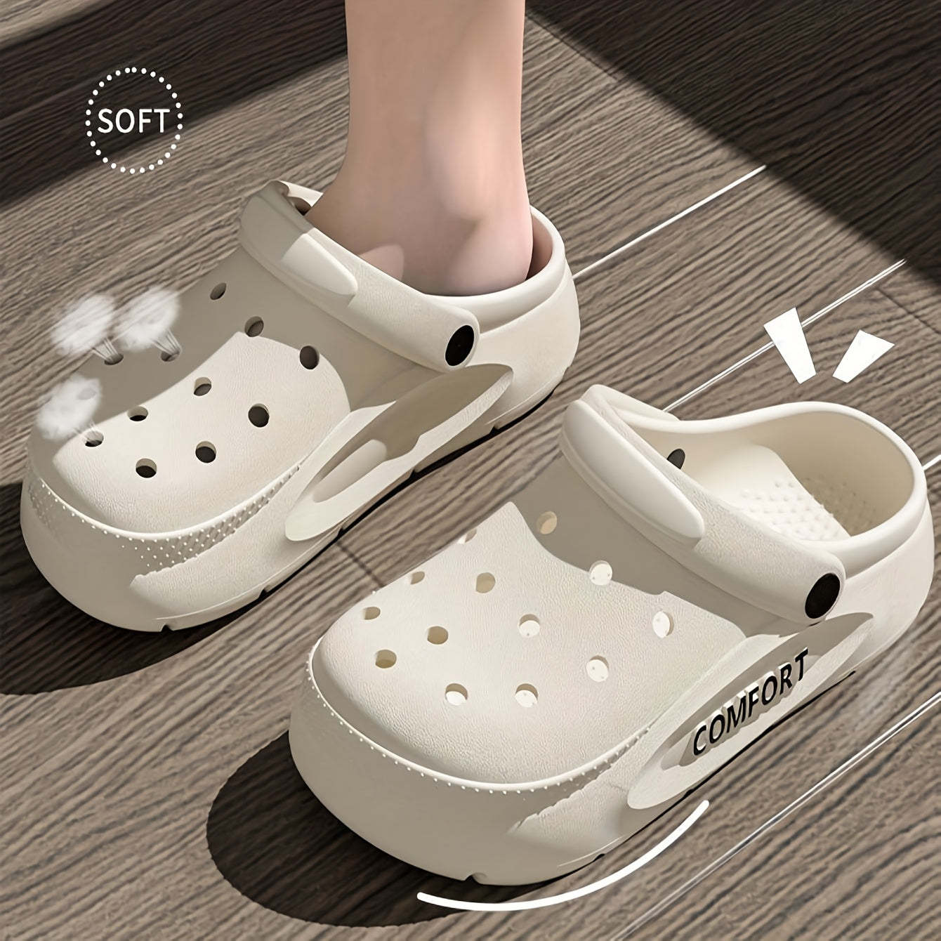 Women’s Comfort EVA Clogs – Machine Washable Closed-Toe Slip-On Shoes