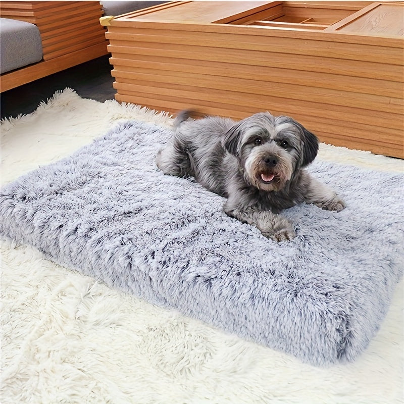 Plush Non-Slip Dog & Cat Bed – Rectangular Pet Sofa Mat for Deep Sleep