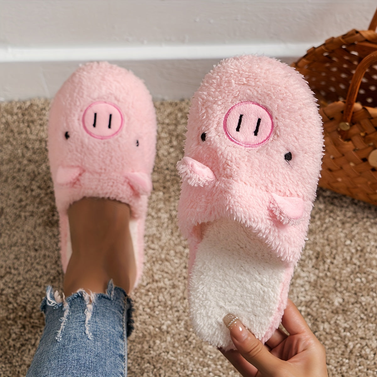 Women’s Winter Faux Furry Slippers 2025 – Indoor Home Warm House Shoes