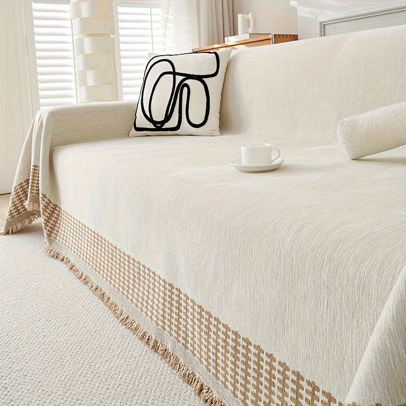 Non-Slip Pet-Friendly Sofa Cover – All-Season Couch Protector, Washable