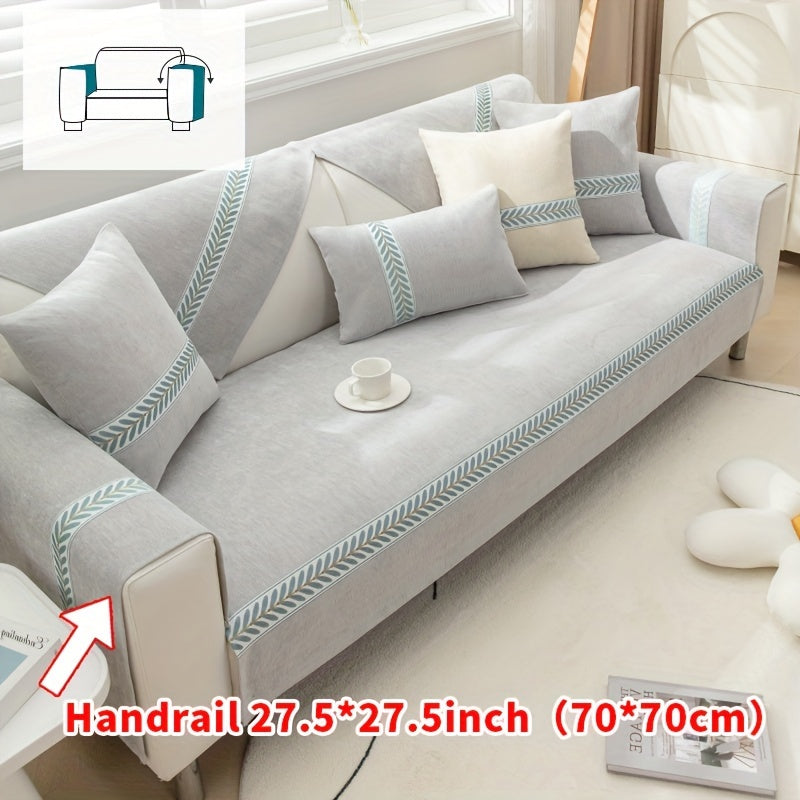 Chenille Sofa Cover – Pet-Friendly Slipcover for 1–4 Seaters, Anti-Slip, Washable
