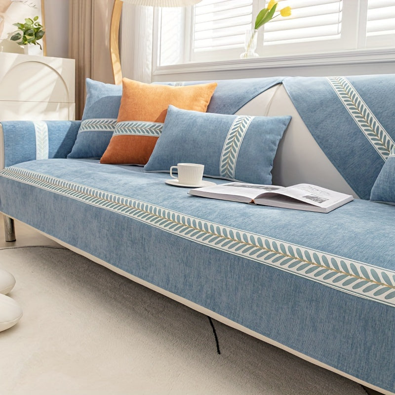 Chenille Sofa Cover – Pet-Friendly Slipcover for 1–4 Seaters, Anti-Slip, Washable