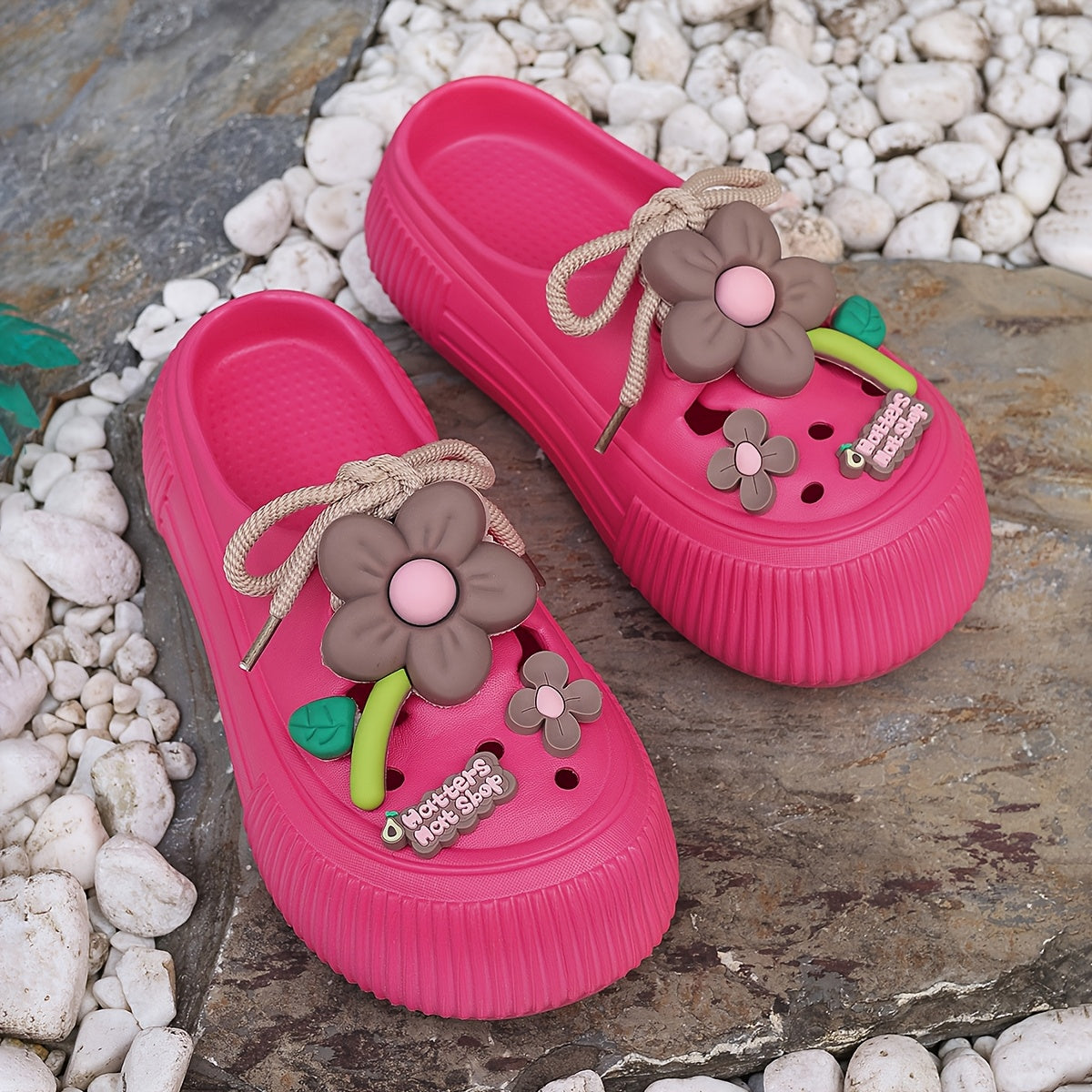 Vibrant Sunflower EVA Mules – Breathable Slip-Resistant Garden & Beach Clogs