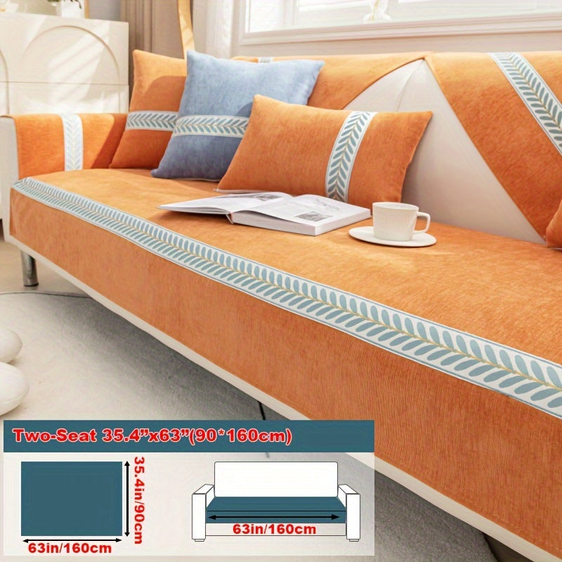 Chenille Sofa Cover – Pet-Friendly Slipcover for 1–4 Seaters, Anti-Slip, Washable