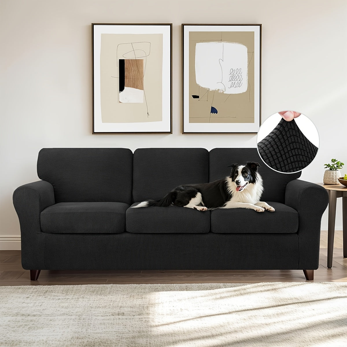 Elastic Sofa Cover Set – Soft 2/3/4PCS Slipcovers for Living Room, Office