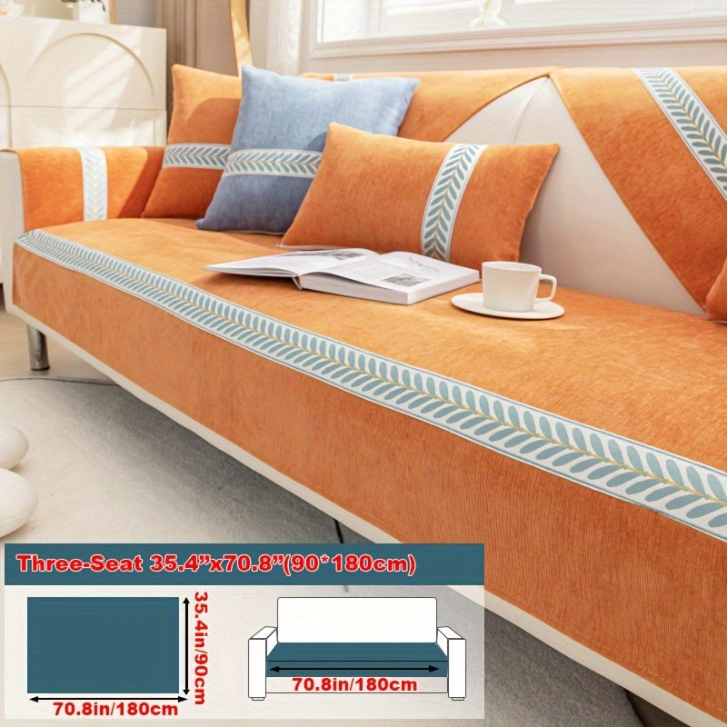 Chenille Sofa Cover – Pet-Friendly Slipcover for 1–4 Seaters, Anti-Slip, Washable