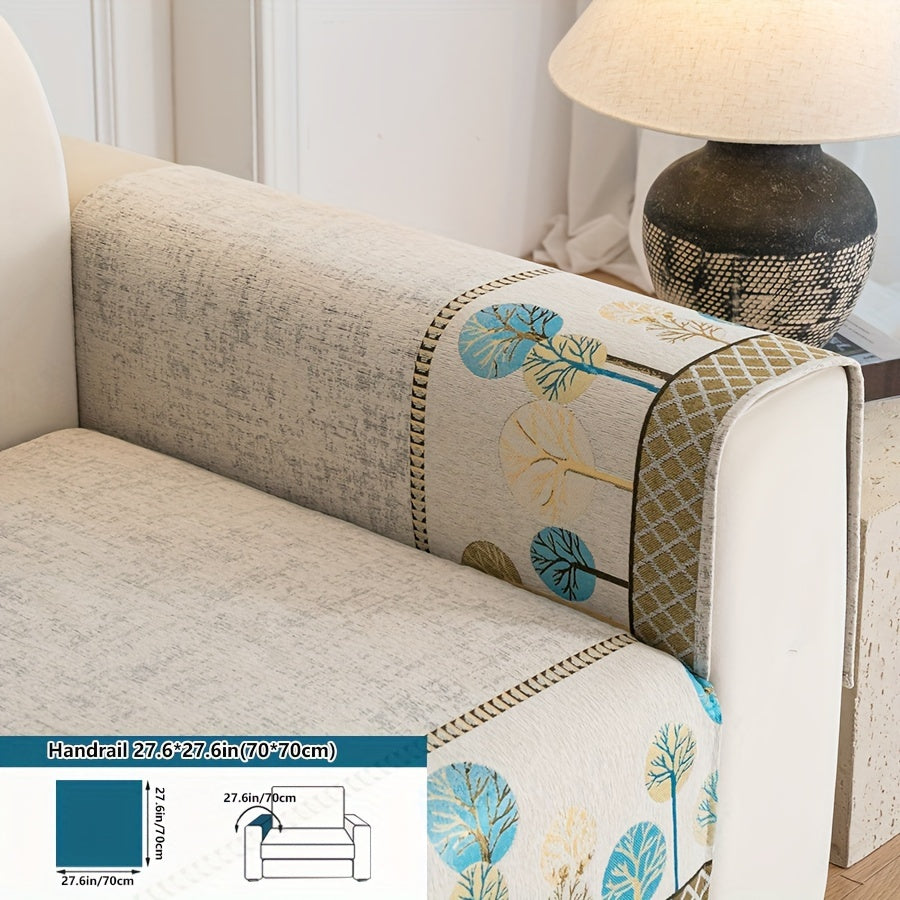 Luxurious Bohemian Chenille Sofa Cover – Non-Slip, Pet-Friendly, Washable