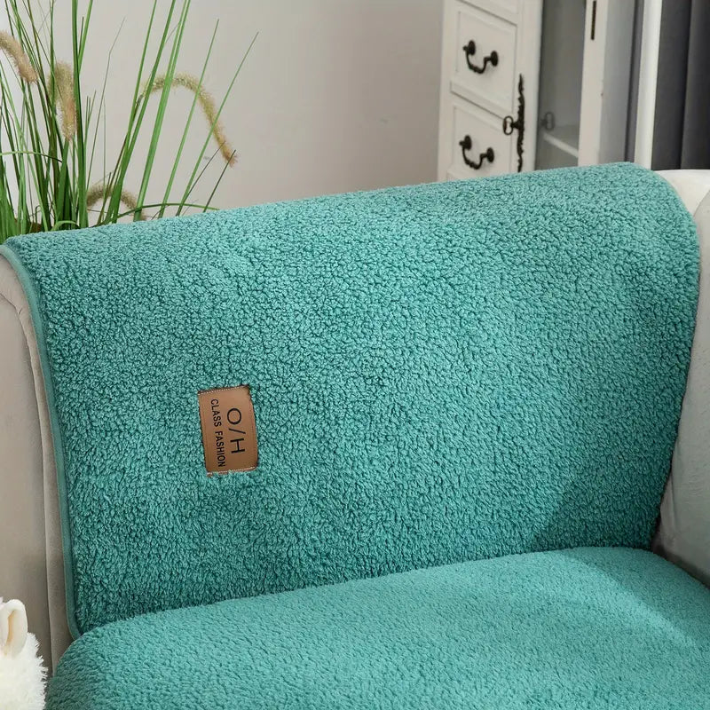 Cozy & Durable Sherpa Fleece Sofa Cover