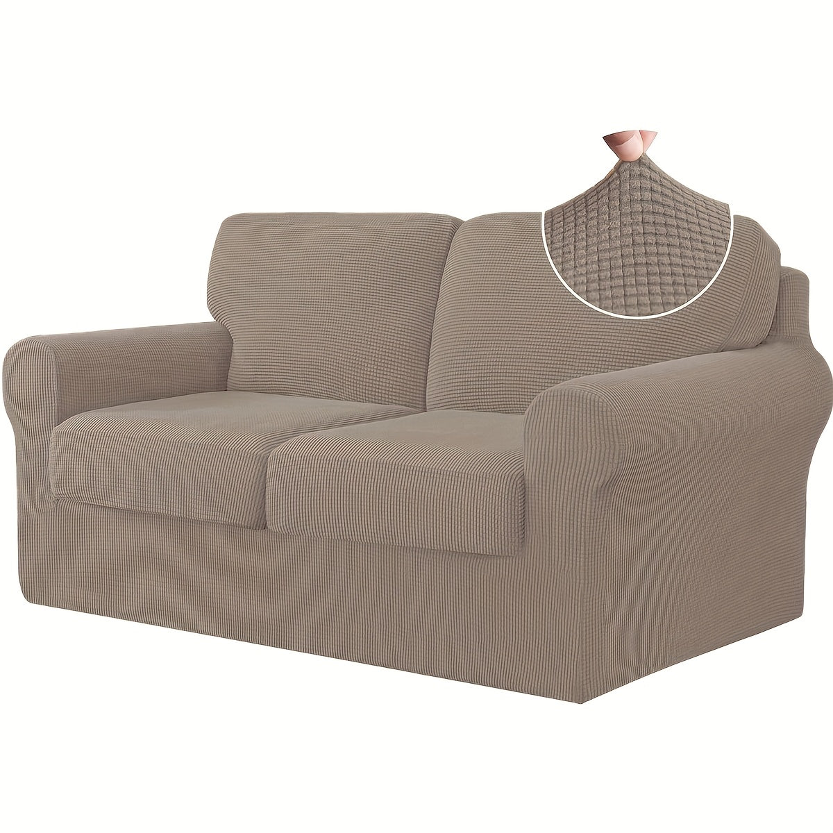 Elastic Sofa Cover Set – Soft 2/3/4PCS Slipcovers for Living Room, Office