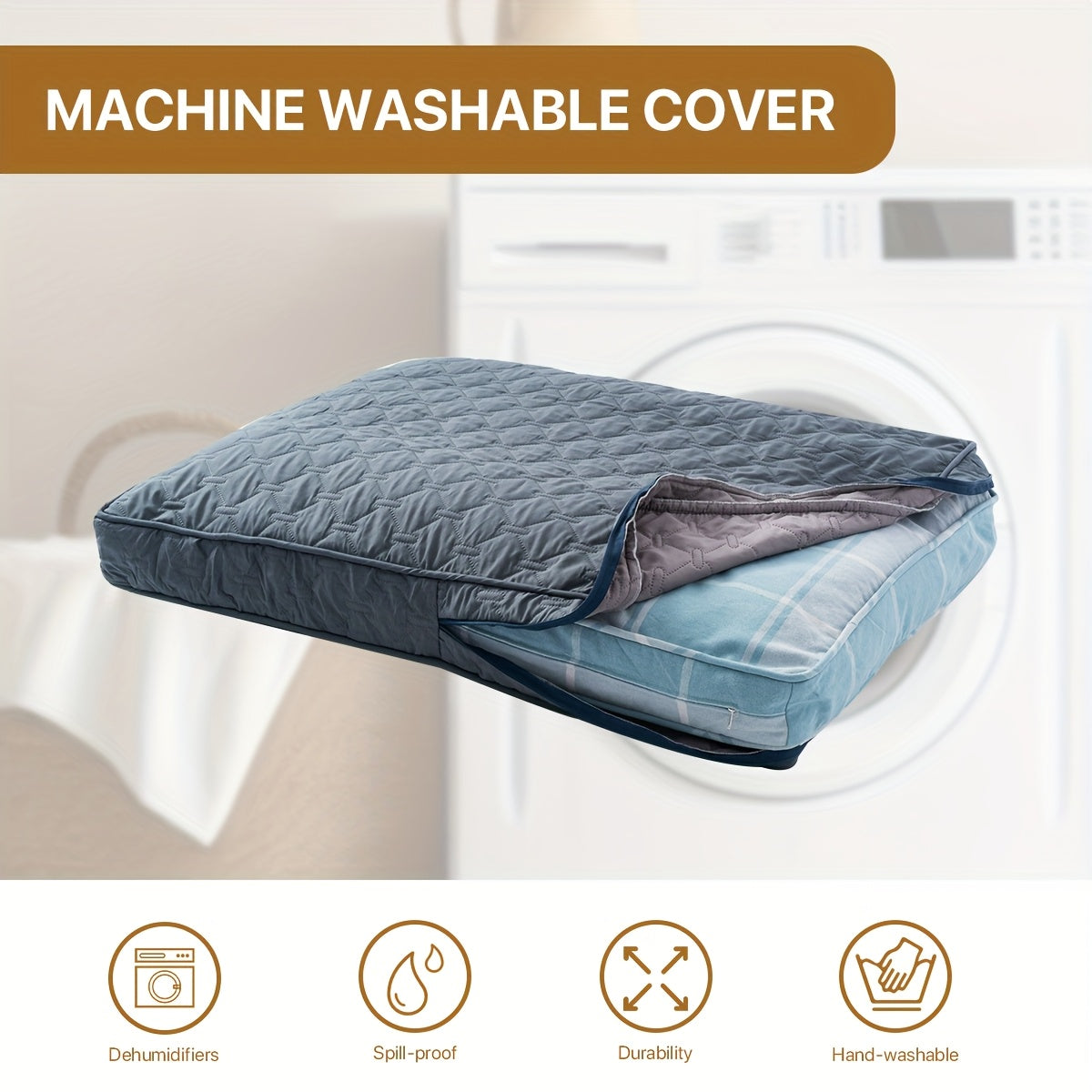 Dog Bed Protector Removable, Washable, Anti-Leak Paw Cover