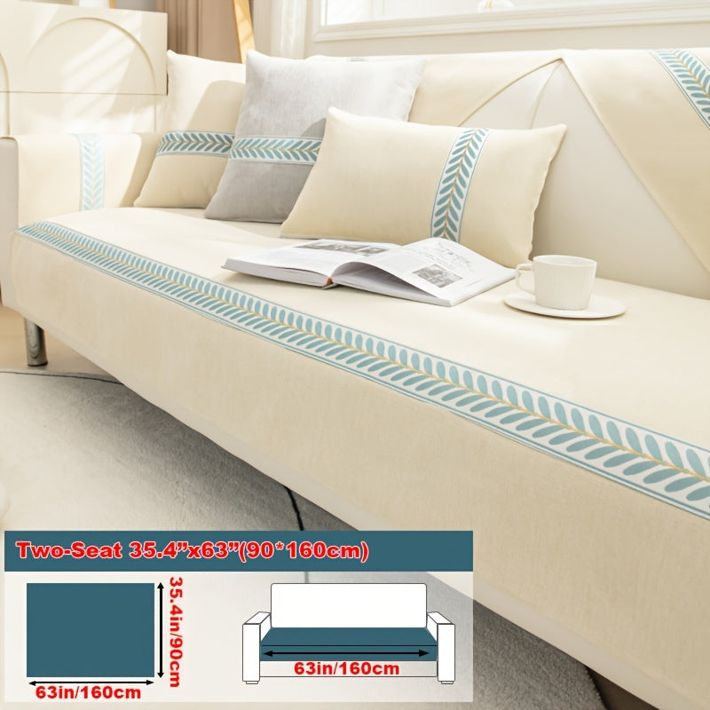 Chenille Sofa Cover – Pet-Friendly Slipcover for 1–4 Seaters, Anti-Slip, Washable