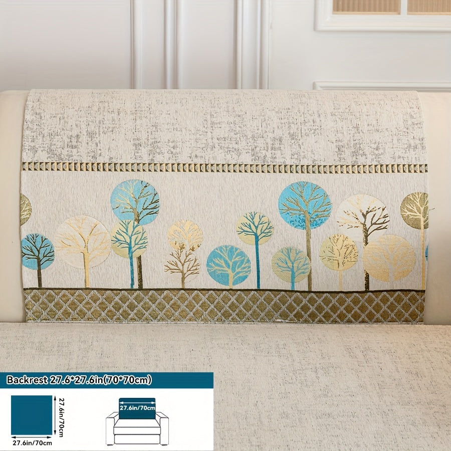 Luxurious Bohemian Chenille Sofa Cover – Non-Slip, Pet-Friendly, Washable