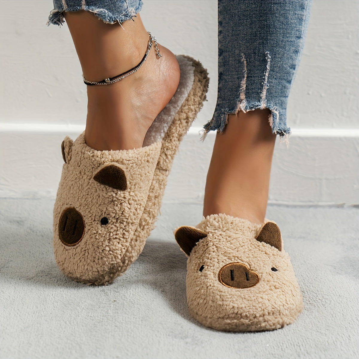 Women’s Winter Faux Furry Slippers 2025 – Indoor Home Warm House Shoes