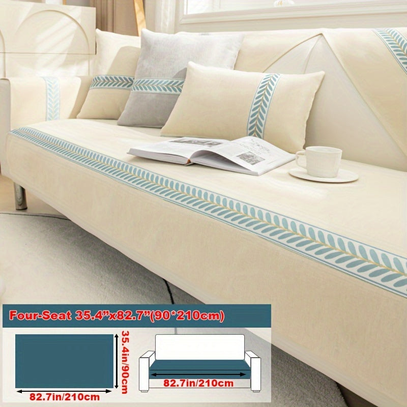 Chenille Sofa Cover – Pet-Friendly Slipcover for 1–4 Seaters, Anti-Slip, Washable