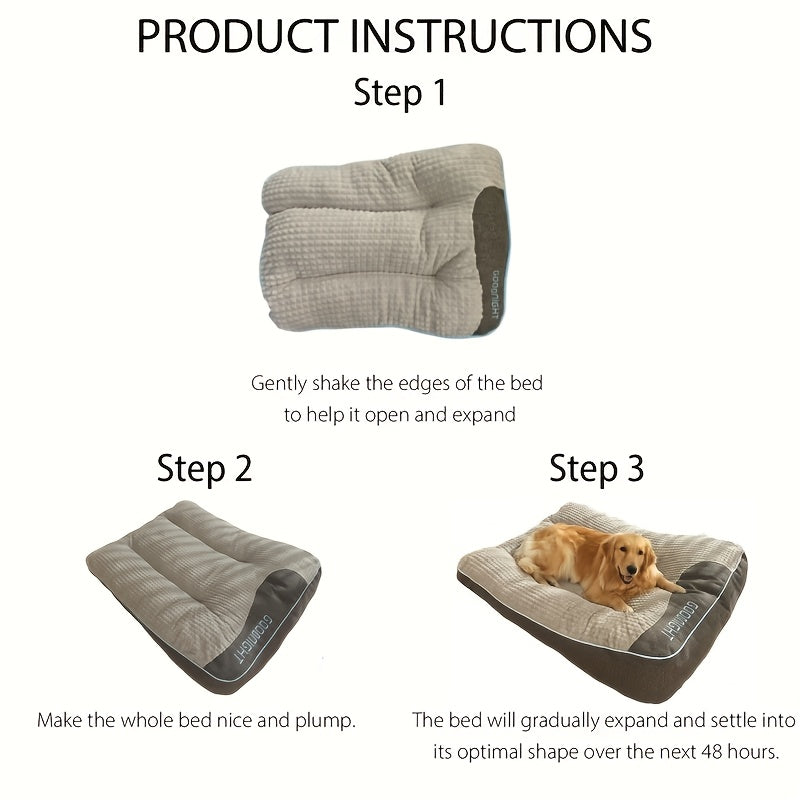 Luxurious Plush Pet Sofa Bed for Medium-Large Dogs & Cats – Non-Slip, All-Season Comfort