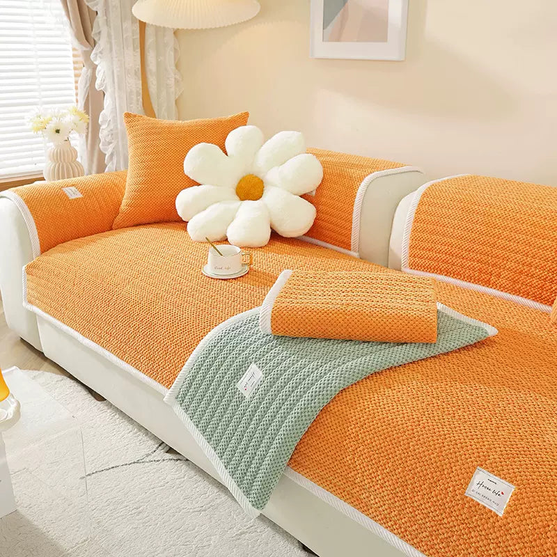 Soft Corduroy Thickened Plush Sofa Cover