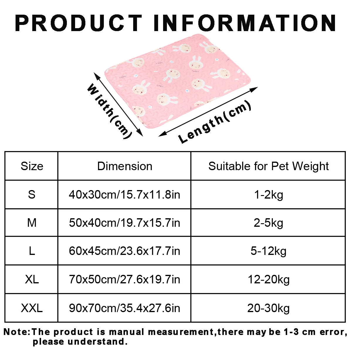 Cartoon Cat Bed Mat – Breathable Summer Pet Mat for Dogs & Cats