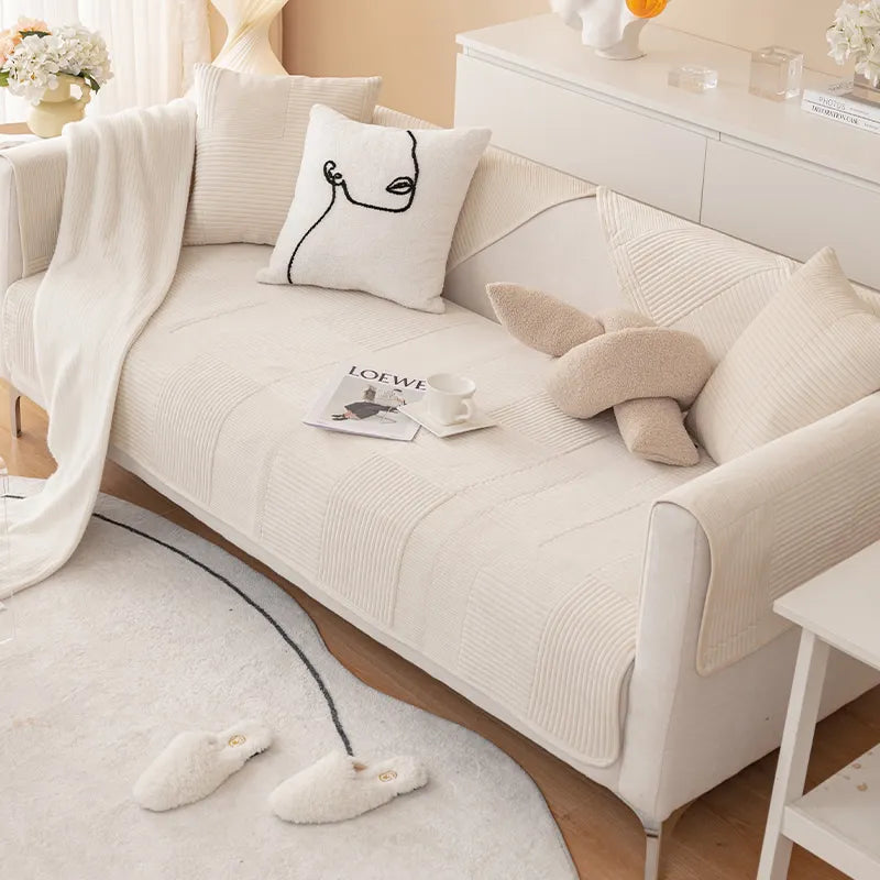 Thicken Plush Anti-slip Sofa Covers