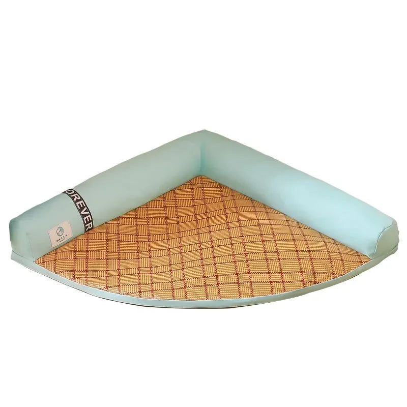 Cooling Rattan Pet Mat – Summer Cat & Dog Kennel Bed | Washable & Non-Shed