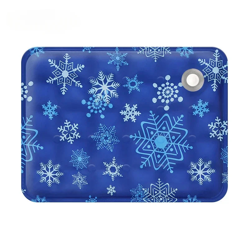 Summer Pet Cooling Ice Mat – Water Injection Pad with Dry Ice Crystals
