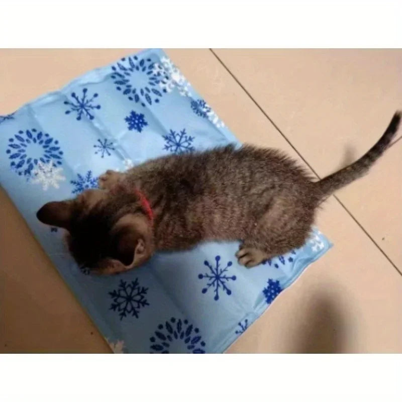 Pet Ice Cooling Mat – Summer Dog & Cat Sleeping Cushion | Washable Bed